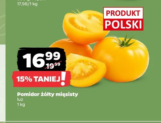 Pomidor żółty mięsisty promocja w Netto