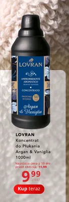 Koncentrat do płukania Argan & Vaniglia Lovran promocja w Poczta Polska