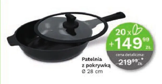 Patelnia z pokrywką 28 cm Zwieger promocja w Stokrotka