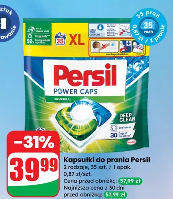 Kapsułki do prania 2 rodzaje Persil promocja w Dino