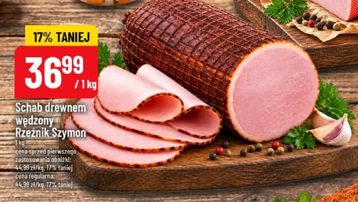 Schab drewnem wędzony Rzeźnik Szymon promocja w POLOmarket