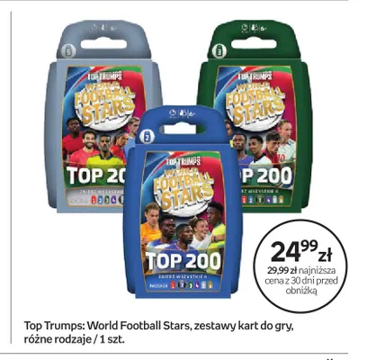 Zestaw kart do gry Top Trumps World Football Stars promocja w Empik