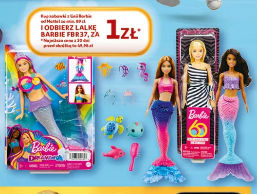 Lalka Barbie FBR37 promocja w Auchan
