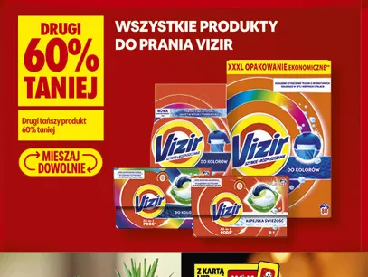 Produkty do prania Vizir promocja w Biedronka