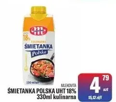 Śmietanka polska do gotowania i do sosów kulinarna promocja w Tomi Markt