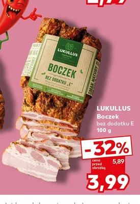 Boczek Lukullus bez dodatku E promocja w Kaufland