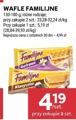 Wafle familijne promocja w Stokrotka