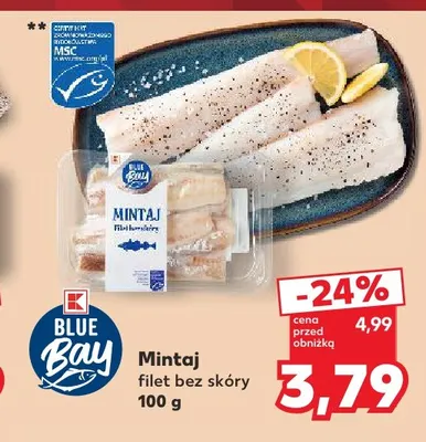 Mintaj filet bez skóry Blue Bay promocja w Kaufland