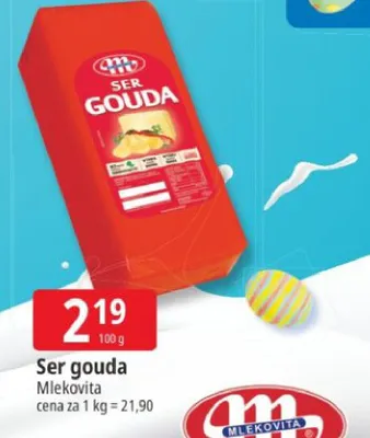 Ser gouda Mlekovita promocja w Leclerc