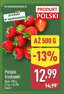 Truskawki polskie promocja w Aldi