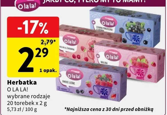 Herbatka O La La! promocja w Intermarche