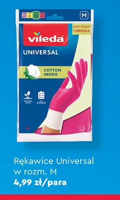 Rękawice Universal Vileda M promocja w Biedronka