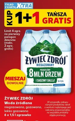 Woda Żywiec Zdrój niegazowana 8 mln drzew i sadów Dale promocja w Kaufland