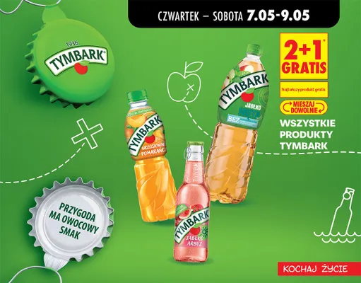 Napój Tymbark brzoskwinia pomarańcza promocja w Biedronka