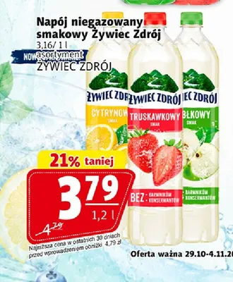 Napój niegazowany smakowy Żywiec Zdrój cytrynowy promocja w Prim Market
