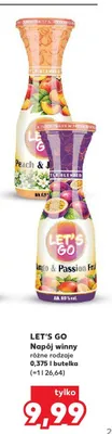 Napój winny Let's Go Peach & Jasmine promocja w Kaufland
