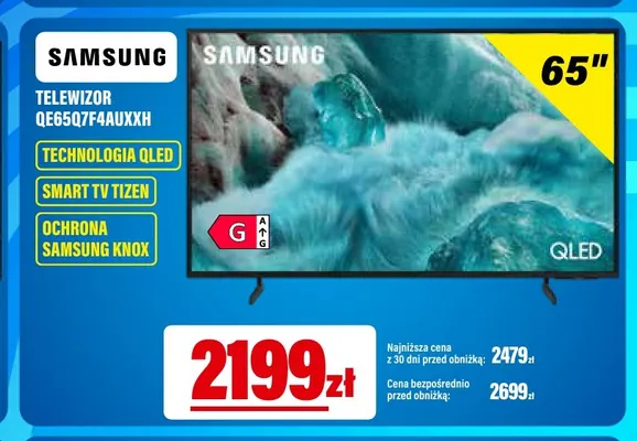 Telewizor QE65Q7F4AUXXH Samsung promocja w RTV EURO AGD