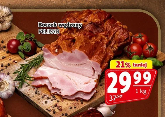 Boczek wędzony Pelikan promocja w Prim Market