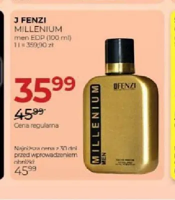 Woda perfumowana J Fenzi Millenium promocja w Drogerie Jawa