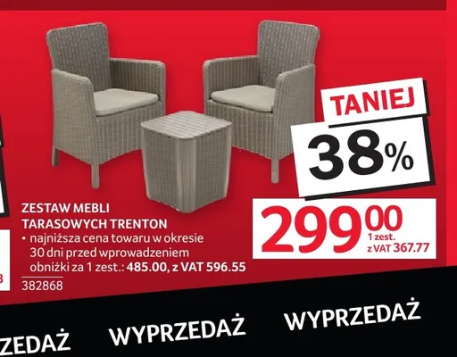Zestaw mebli tarasowych Trenton promocja w Selgros
