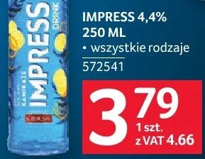 Napój Impress 4,4% 572541 promocja w Selgros