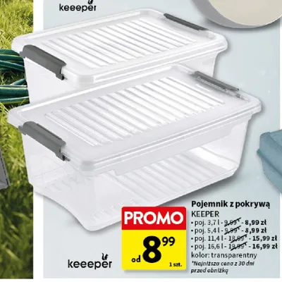 Pojemnik z pokrywą Keeeper 3,7 l promocja w Intermarche
