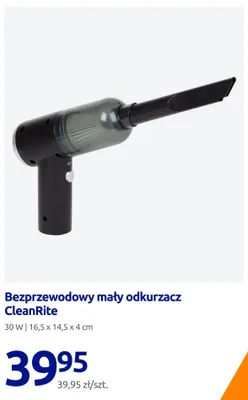 Bezprzewodowy mały odkurzacz CleanRite promocja w Action