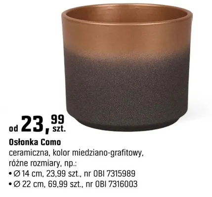 Osłonka Como promocja w OBI