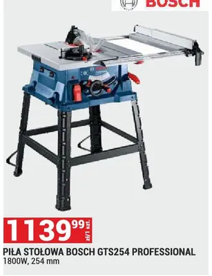 Piła stołowa Bosch GTS254 Professional 1800W 254mm promocja w Merkury Market