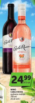 Wino Carlo Rossi Refresh Peach promocja w ABC