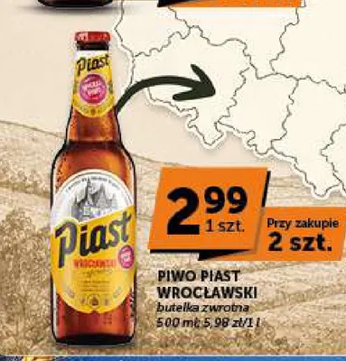Piwo Piast Wrocławski promocja w Groszek
