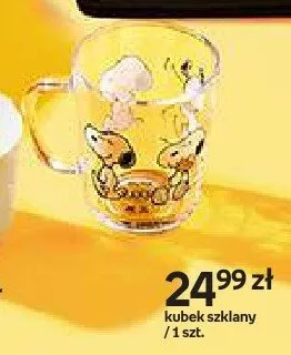 Kubek szklany Snoopy promocja w Empik