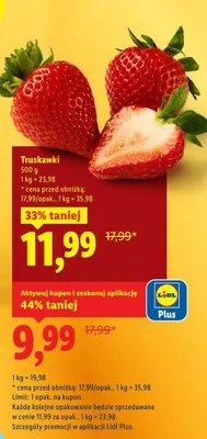 Truskawki promocja w Lidl