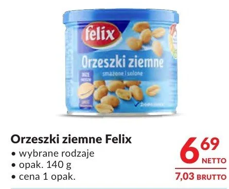 Orzeszki ziemne Felix promocja w Makro