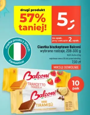 Ciastka biszkoptowe Balconi Mini Tiramisù 10-pak promocja w Dealz