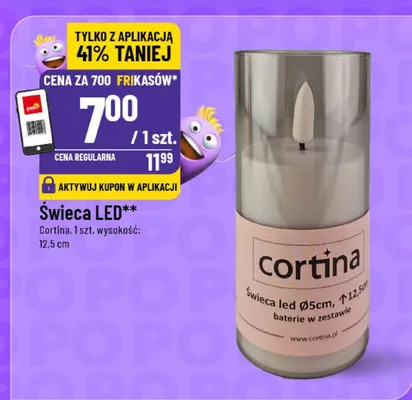 Świeca LED 12.5 cm promocja w POLOmarket