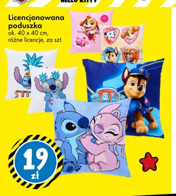 Licencjonowana poduszka 40x40 cm promocja w Tedi