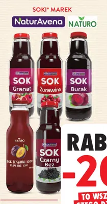 Sok ze śliwki Naturo 100% promocja w Intermarche