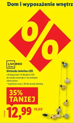 Girlanda świetlna LED LIVARNO home promocja w Lidl