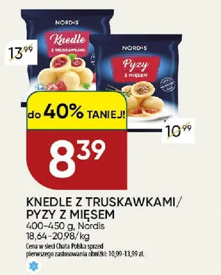 Pyzy z mięsem Nordis promocja w Chata Polska