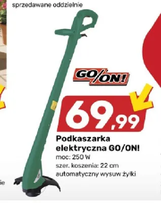 Podkaszarka elektryczna Go/On! promocja w Bricomarche