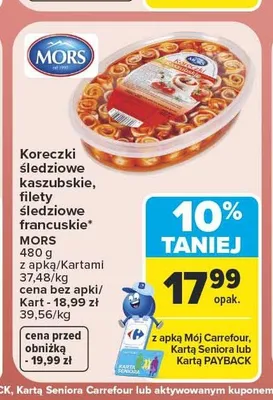 Koreczki śledziowe kaszubskie MORS promocja w Carrefour