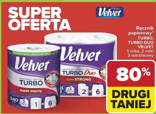 Ręcznik papierowy TURBO super mocny promocja w Carrefour Market