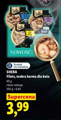 Filets mokra karma dla kota Sheba promocja w Lidl
