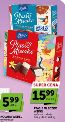Ptasie Mleczko waniliowe E.Wedel promocja w Groszek