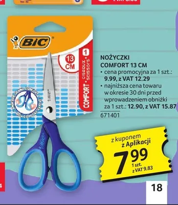 Nożyczki BIC Comfort promocja w Selgros