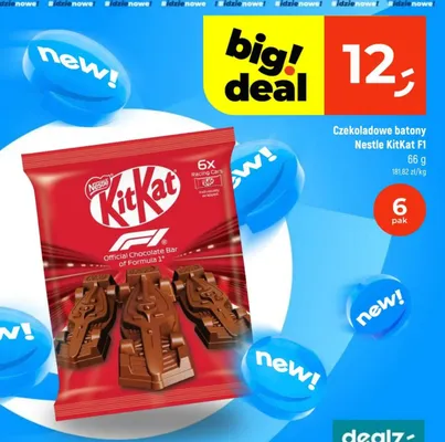 Batony czekoladowe KitKat F1 promocja w Dealz