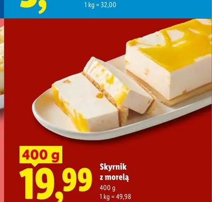 Skyrnik z morelą promocja w Lidl