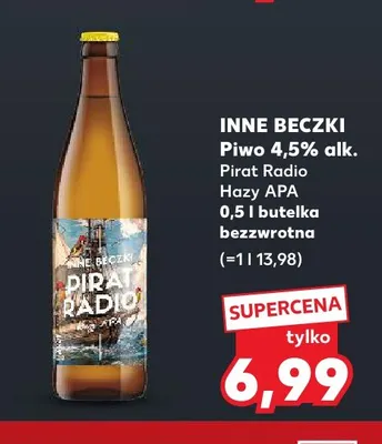 Piwo Inne Beczki Pirat Radio Hazy APA promocja w Kaufland