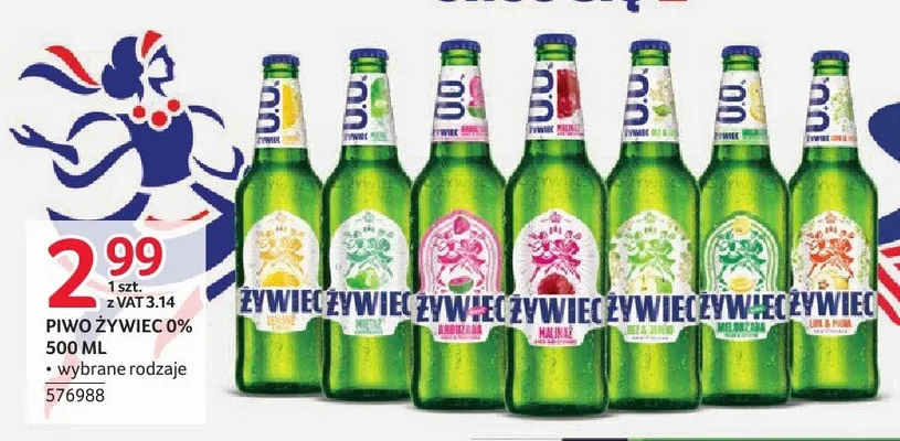Piwo bezalkoholowe Żywiec Malinż promocja w Selgros